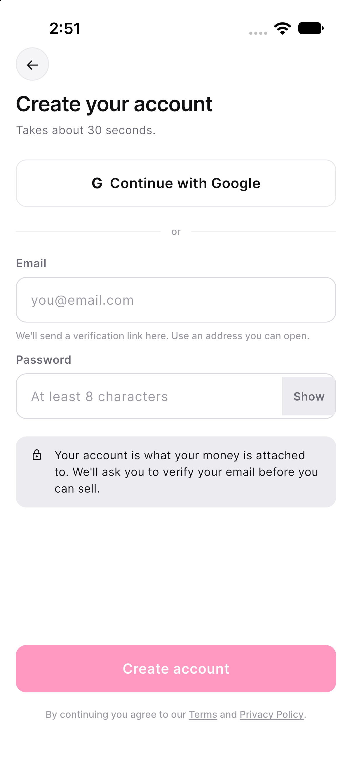 00c sign up