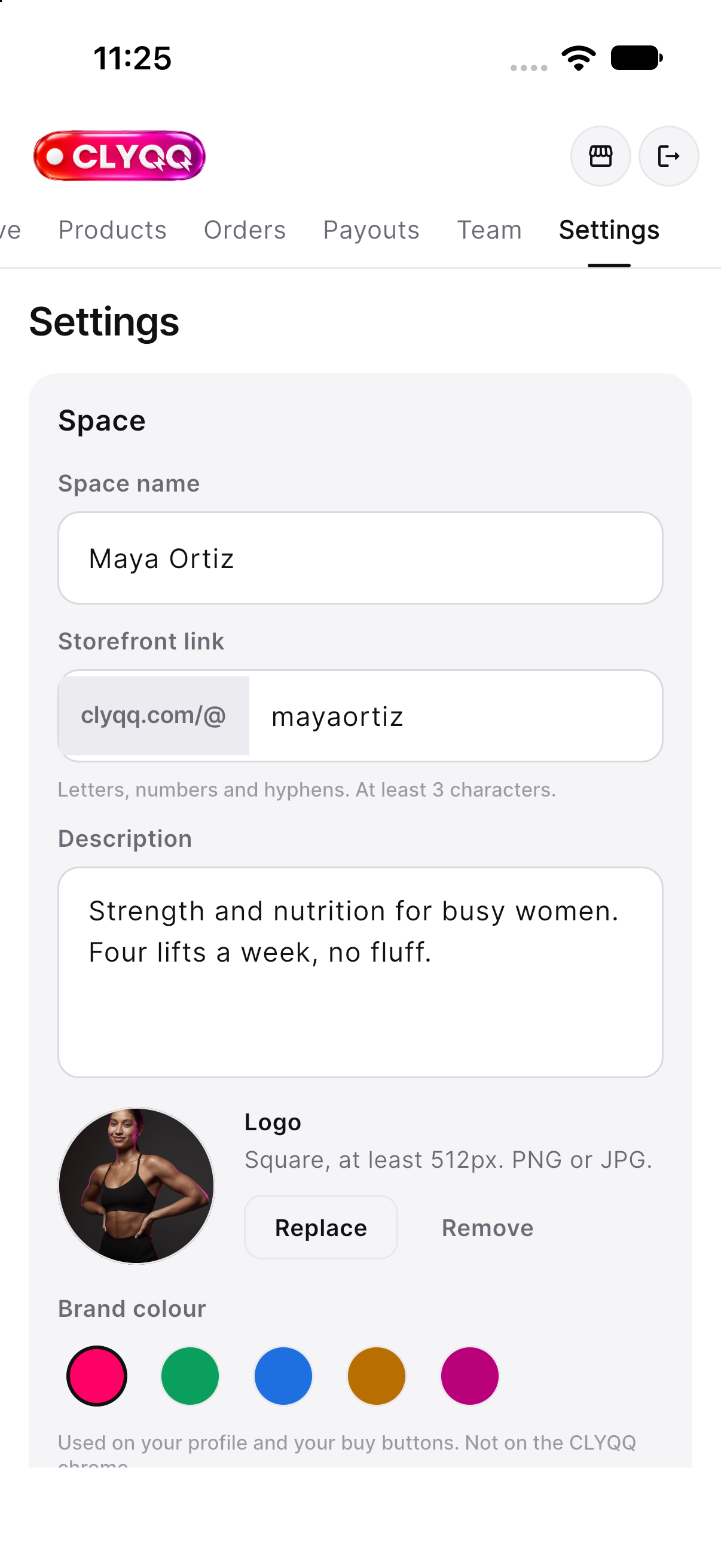 Creator settings