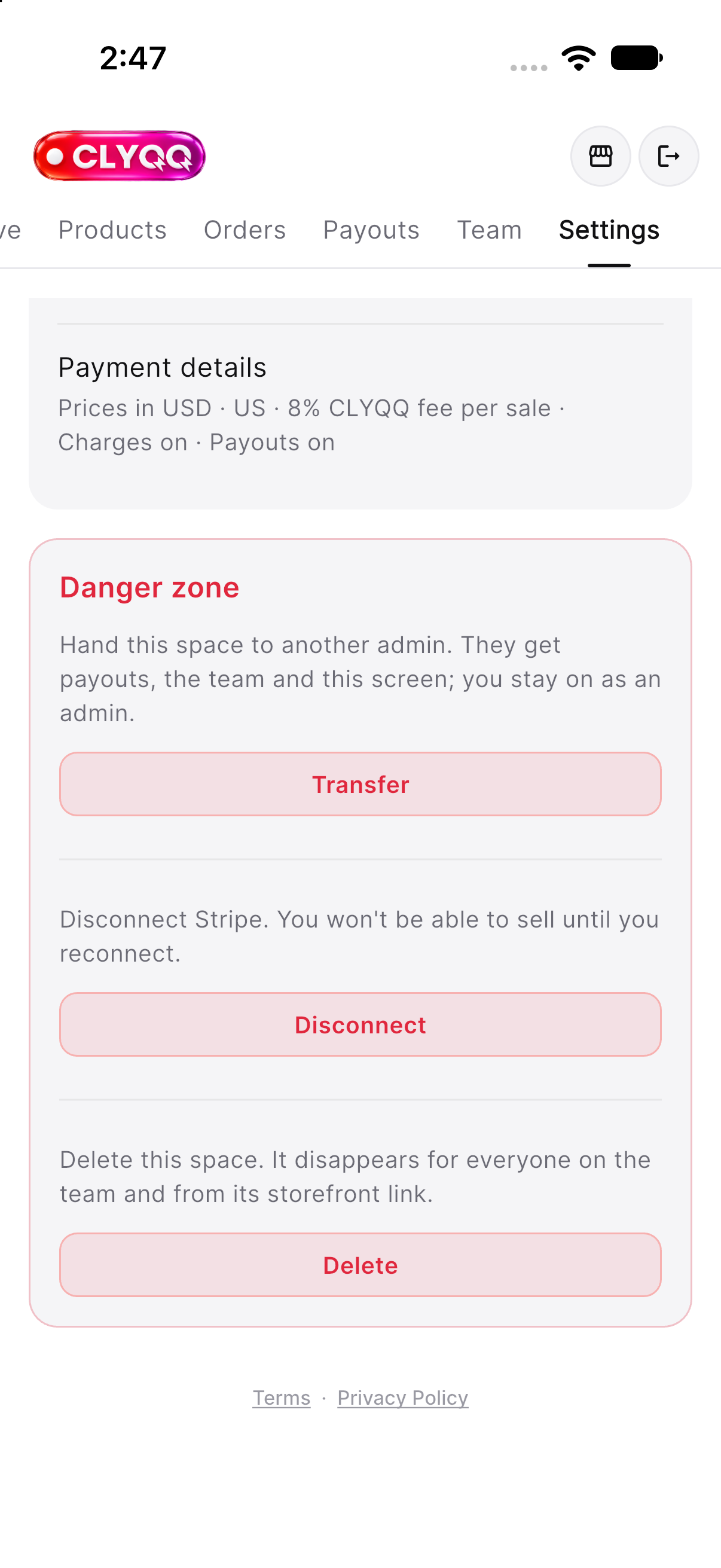 18b settings account