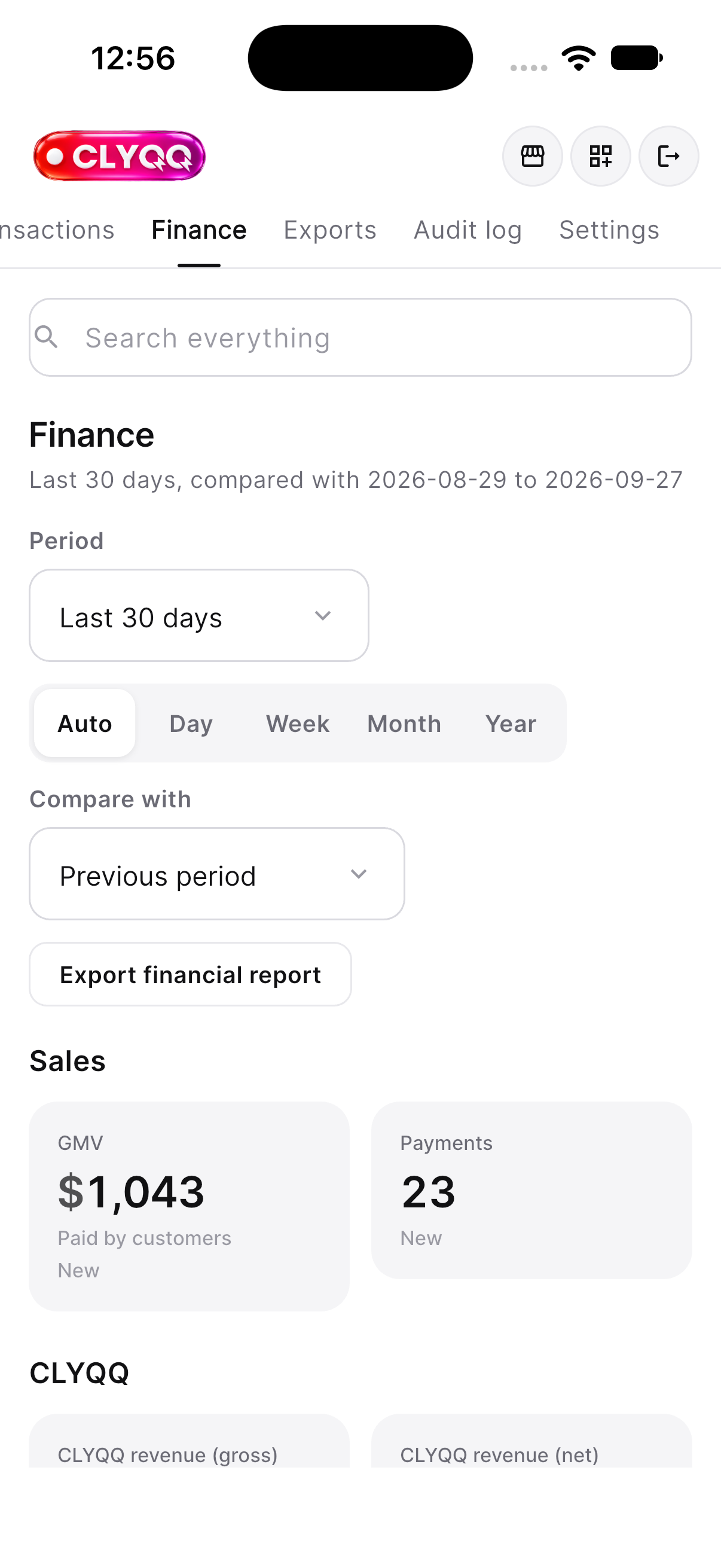 Admin finance