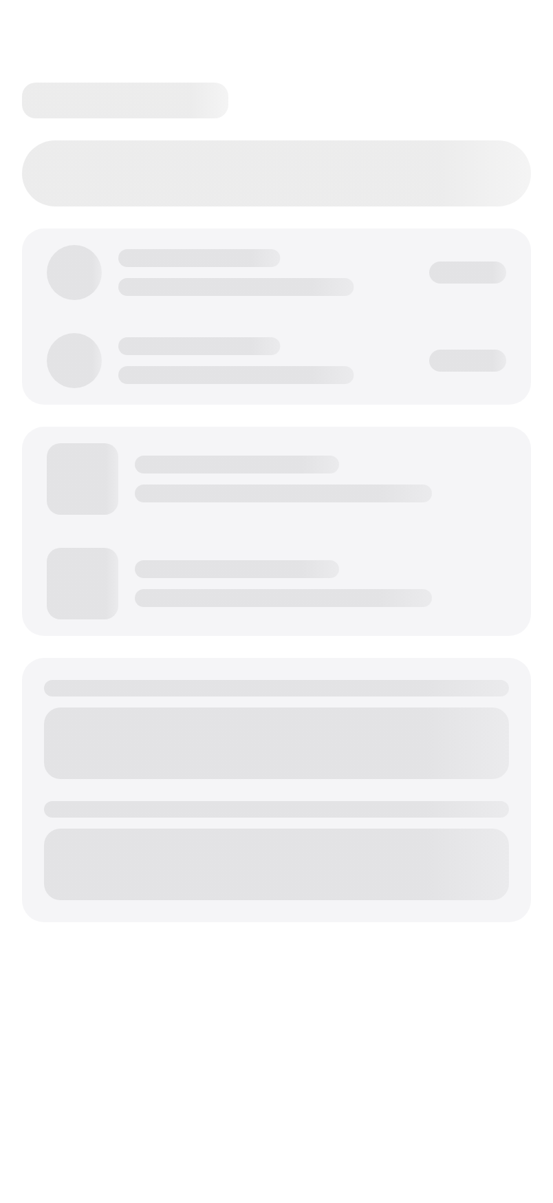 Loading lists and forms